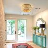 US Vintage Woven Rattan Ceiling Light Farmhouse Pendant Lamp Dining Room Chandelier