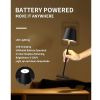 Cordless Table Lamp, Portable LED Desk Lamp, 5000mAh Battery Operated, 3 Color Stepless Dimming Up