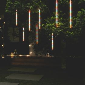 Meteor Lights 8 pcs 2 ft Colorful 288 LEDs Indoor Outdoor