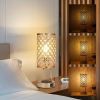 Touch Control Bedside Lamp with Wirelessly Charger Dual USB Charging Port
