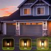 2 Pcs Solar Motion Sensor Wall Lamp Outdoor Waterproof