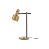 Reine Matte Black & Gold 1-Light Metal Cone Shade Desk Lamp