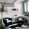 3-Light with Clear Glass Satin Shade Unique Hand-make Lampshade Industrial Indoor Light Fixture for Bathroom Living Room Bedroom E26 Socket [No Bulb][