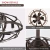 Best sells Modern Enclosed Ceiling Fan Indoor with Remote Control and Bladeless Rust Red Industrial Ceiling Fan Light Kit