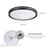 15.75in LED Ceiling Light Fixture 24W,2400LM, 5 CCT Colors 2700K 3000K 3500K 4000K 5000K, Dimmable Modern Light Fixture for Bedroom Bathroom Hallway