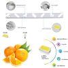 Modern 7-Light LED Vanity Light Fixture - Chrome Finish with Acrylic Light Shades - Energy-Efficient Bathroom Wall Sconce - Dimmable, 52.2-Inch Length