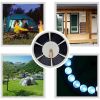 42 LED Solar Flag Pole Light Adjustable Brightness Outdoor Camping Tent Light Waterproof Flagpole Lamp Garden Umbrella Lamp
