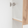 DEPOT E-SHOP Magna Medicine Single Door Cabinet, Three Shelves, Light Oak / White