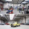 Barrina LED Shop Light, 8FT 72W 9000LM 5000K, Daylight White, V Shape, Clear Cover, Hight Output, Linkable , T8 LED Tube Lights