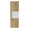 DEPOT E-SHOP Magna Medicine Single Door Cabinet, Three Shelves, Light Oak / White