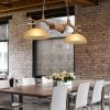 Double Antler light Chandelier Vintage chandelier Lighting Restaurant Room Decoration romantic light for bedroom hanging lamp