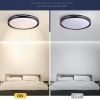15.75in LED Ceiling Light Fixture 24W,2400LM, 5 CCT Colors 2700K 3000K 3500K 4000K 5000K, Dimmable Modern Light Fixture for Bedroom Bathroom Hallway