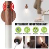 Motion Sensor LED Night Light Rechargeable Under Cabinet Light Wireless Closet Wall Lamps Hallway Stairs WC Bedside Night Lamp