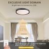 15.75in LED Ceiling Light Fixture 24W,2400LM, 5 CCT Colors 2700K 3000K 3500K 4000K 5000K, Dimmable Modern Light Fixture for Bedroom Bathroom Hallway