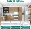 Double-Sided LED Closet Light with Motion Sensor, USB Rechargeable, Adjustable Brightness, and 3 Lighting Modes - Perfect for Cabinets, Bedrooms