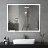 30x36 inch LED Bathroom Vanity Mirror Wall Mounted Adjustable White/Warm/Natural Lights Anti-Fog Touch Switch with Memory Modern Smart Large Bathroom