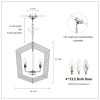 4-Light Farmhouse Kitchen Chandeliers