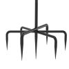 2 Pack Outdoor String Light Poles Stand Poles for Hanging Outside String Lights Adjustable Metal String Light Pole Stakes
