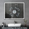 30x36 inch LED Bathroom Vanity Mirror Wall Mounted Adjustable White/Warm/Natural Lights Anti-Fog Touch Switch with Memory Modern Smart Large Bathroom