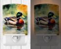 NEW Mallard Ceramic Night Light Compact, UL-Certified, Ideal for Bedroom, Bathroom, Nursery, Hallway, Kitchen, 6x4x3, Multicolor
