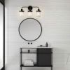 Wall Sconces Set of 3 with Clear Glass Shade,Modern Wall Sconce