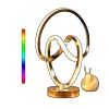 Modern Spiral Table Lamp, Touch Dimmable LED Bedside Lamp, Modern Nightstand Lamp with 10 Lighting Modes, Valentine's Day Gift