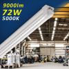 Barrina LED Shop Light, 8FT 72W 9000LM 5000K, Daylight White, V Shape, Clear Cover, Hight Output, Linkable , T8 LED Tube Lights