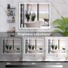 30x36 inch LED Bathroom Vanity Mirror Wall Mounted Adjustable White/Warm/Natural Lights Anti-Fog Touch Switch with Memory Modern Smart Large Bathroom