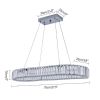 Indoor K9 Crystal Oval Ring Lamp Luxury Interior Decoration Led Chandelier Dining Room Lustre Hanging Lighting For Living Room