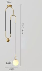 Modern LED E14 Pendant Lights for Dining Living Room Chandelier Bedroom Creative Black Gold Hanging Lamps Lighting Fixtures (Body Color: Gold warm light)