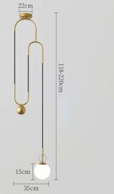 Modern LED E14 Pendant Lights for Dining Living Room Chandelier Bedroom Creative Black Gold Hanging Lamps Lighting Fixtures (Body Color: Gold cold white)
