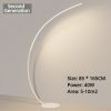 Modern LED Art Floor Lamps Home Indoor Living Room Black White Floor Lights Dimmable Remote RGB Bedroom Foyer Decor Corner Light