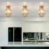 Modern Pendant Light Crystal Led Gold Chandelier Ceiling Lamp Living Dining Room Luminaire Aisle Kitchen Island Decor Fixture