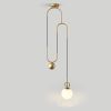 Modern LED E14 Pendant Lights for Dining Living Room Chandelier Bedroom Creative Black Gold Hanging Lamps Lighting Fixtures