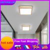 Modern Wooden Led Ceiling Lamp Aisle Light Bedroom Corridor Decor Balcony Minimalist Chandelier Pendant Light Bathroom Fixture