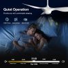 reiga 52 Inch Smart White Ceiling Fan with Dimmable Light and Remote Control, 3 Blades Modern Indoor Outdoor Ceiling Fans