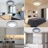 Depuley 50cm 48W Modern Smart Round LED Ceiling Light with Remote Control 3 Color Changeable for Bedroom Living Room Office