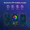 Voice Control RGB Corner Floor Lamp Bluetooth Led Lighting for Living Room Bedroom Home Decor Dimmable Color Changing Mood Light