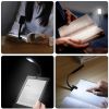 LED Clip On Reading Light 3 Brightness Levels Eye Care Book Lamp Bright LED Clip Lights For Reading In Bed Lightweight Ideal For