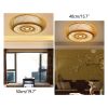 E27 Bamboo Flush Mount Ceiling Light Rustic Rattan Ceiling Fixture Hanging Lamp 3-Lamp 110V/220V 40/50cm (Bulb Not Included)
