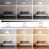 Depuley 50cm 48W Modern Smart Round LED Ceiling Light with Remote Control 3 Color Changeable for Bedroom Living Room Office
