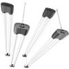 Ensenior 4 Pack Linkable LED Utility Shop Light, 4 FT, 4400 High Lumens, 36W Equivalent 280W, 5000K Daylight